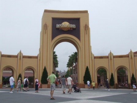 De ingang van Universal Studio´s